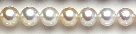 Design 6582: white, cream pearl beads