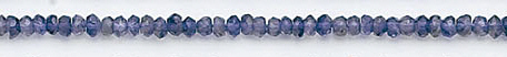 Design 6584: blue iolite faceted beads