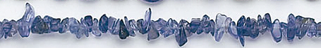 Design 6586: blue iolite chips beads