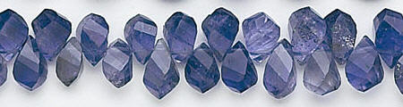 Design 6592: blue iolite faceted beads