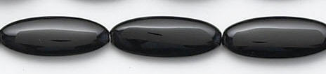 Design 6624: black black onyx oval beads