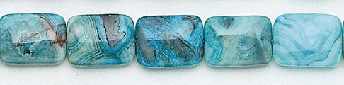 Design 6646: blue, multi crazy-lace agate beads