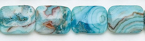 Design 6647: blue, multi crazy-lace agate beads