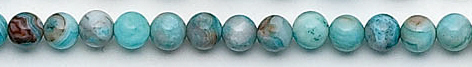 Design 6651: blue, multi crazy-lace agate beads