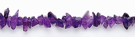 Design 6685: purple amethyst chips beads