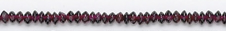 Design 6705: red garnet beads