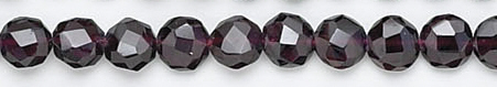 Design 6710: red garnet coin, faceted beads