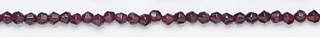 Design 6715: red garnet beads