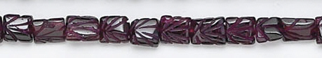 Design 6716: red garnet beads