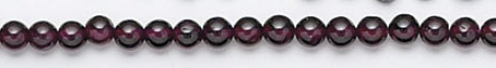 Design 6718: red garnet beads