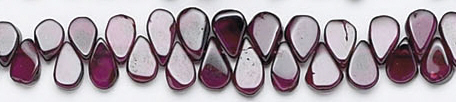 Design 6719: red garnet beads