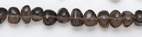 Design 6733: brown, gray smoky quartz beads