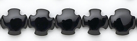 Design 6741: black black onyx square beads