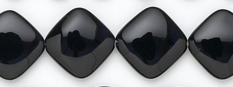 Design 6743: black black onyx square beads