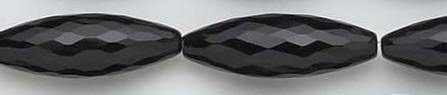 Design 6760: black black onyx faceted beads