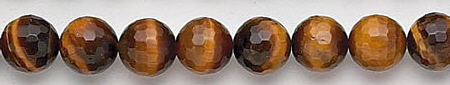Design 6784: brown tiger eye faceted beads
