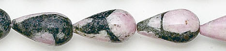 Design 6802: pink, black jasper beads