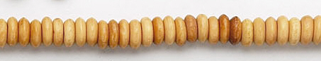 Design 6848: yellow bone careved beads
