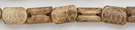 Design 6864: brown, yellow jade suchow careved beads
