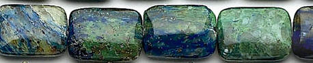 Design 6929: blue, green, brown azurite malachite beads