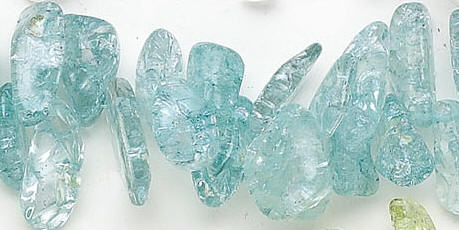 Design 6947: blue crystal chips beads