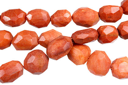 Design 6956: brown jasper faceted beads