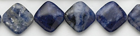 Design 7005: blue sodalite square beads