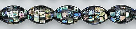 Design 7028: multi abalone beads