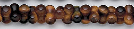 Design 7084: brown tiger eye beads