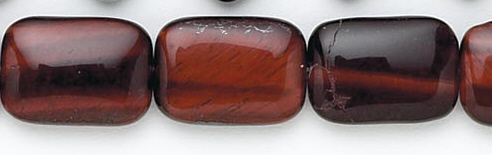 Design 7086: red tiger eye beads
