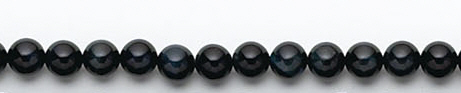 Design 7089: blue, black tiger eye beads