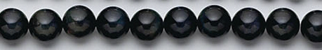 Design 7090: blue, black tiger eye beads