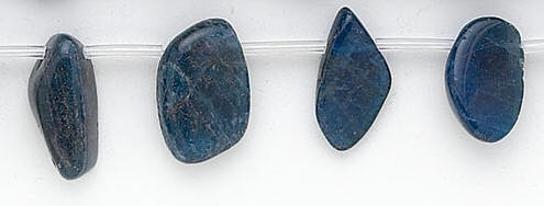 Design 7295: blue apatite beads