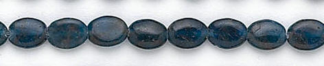 Design 7318: blue apatite oval beads