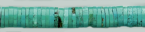 Design 7674: blue,green magnesite beads
