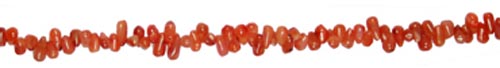 Design 7741: Orange carnelian beads