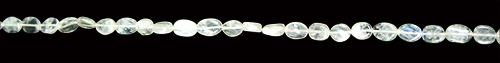 Design 7742: White crystal oval beads