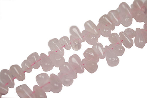 Design 7763: pink rose quartz beads