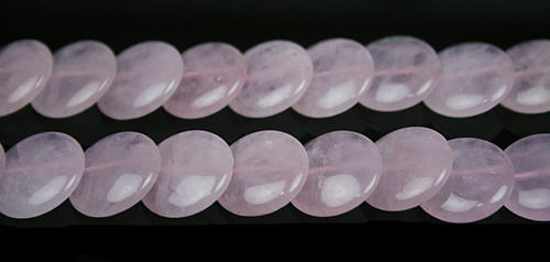 Design 7885: Pink rose quartz beads