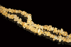 Design 8002: Yellow citrine chips beads