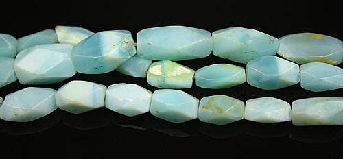 Design 8012: blue opalite faceted, tube beads