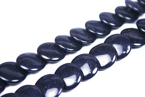 Design 8025: Blue goldstone beads