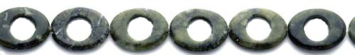 Design 8090: green jasper oval beads