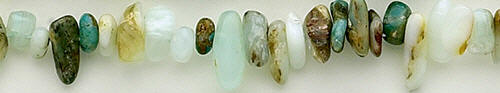 Design 8175: bluw, brown, black blue opal beads