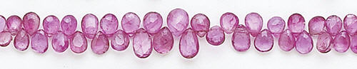 Design 8185: pink tourmaline briolettes beads