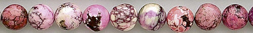 Design 8208: pink, white magnesite beads
