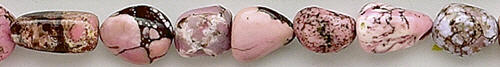 Design 8215: pink, white magnesite beads