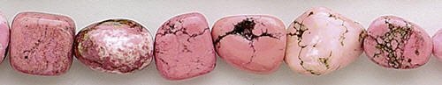 Design 8216: pink,white magnesite beads