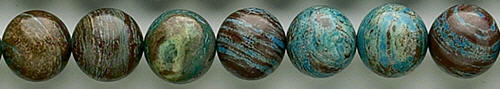 Design 8229: blue, brown jasper beads