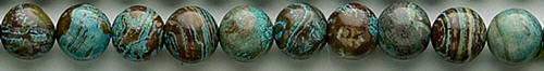 Design 8232: blue, brown jasper beads